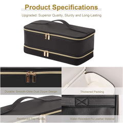 BAGCRAZY Dyson Airwrap travel case interior-attachments speeds setup on the go.