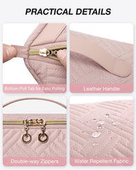 BAGSMART dirt-proof PVC pocket holds brushes and sponges for easy cleaning