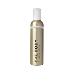 Bali Body Express Self Tanner Foam bottle with pump for smooth, even application.