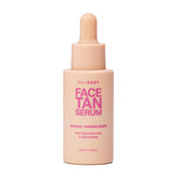 Bali Body Face Tan Serum bottle close-up showing natural DHA-based gradual tan