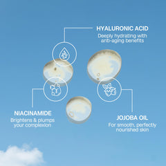 Bali Body Face Tan Serum on the face for a natural glow as it dries