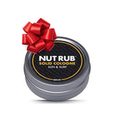Ballsy Body and Groin Rub bottle showing beeswax for moisturized, comfortable skin.