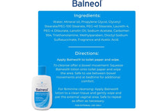 Balneol Hygienic Cleansing Lotion hand application demonstrates easy use.