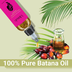 BALPPRD Minnah Batana Oil application demonstrates easy scalp massage.