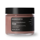 BAMBU EARTH bilberry and snow mushroom mask packaging, inviting hydration and natural care