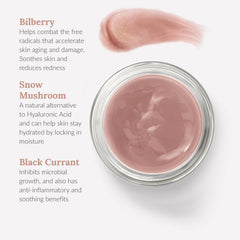 BAMBU EARTH mask texture being spread on skin for deep hydration