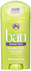 Ban Inv SLD Shower Fresh packaging shown for four-pack convenience.