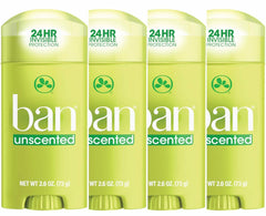 Ban Invisible Solid Deodorant front packaging showing fragrance-free protection for all-day freshness