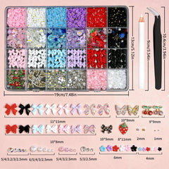 Bana Art mixed-style nail decorations to spark unique designs.