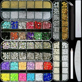 BANA ART nail rhinestones with flatback pearls for a glossy professional look