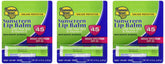 Banana Boat SPF45 lip balm 3-pack outer packaging showing convenient travel set