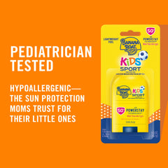 Applying on the face with quick absorption for active kids
