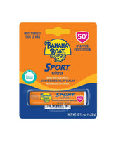 Banana Boat Sport lip balm SPF 50 front view with seven-pack for outdoor protection