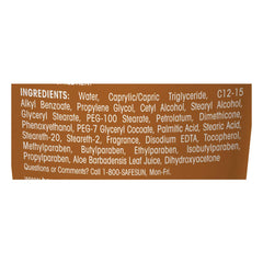 Banana Boat 6oz tinted lotion packaging image implies convenient sunless tanning at home.