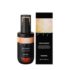 BANANAL 2-in-1 Korean Hair Perfume Oil & Serum bottle pour delivers quick nourishment.