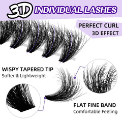 BandQaugen 280-piece DIY lashes kit for at-home use