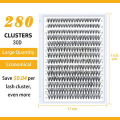BandQaugen 9-16MIX clusters create a soft cat-eye with varied lengths.