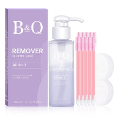 BandQaugen lash remover 100ml bottle for gentle at-home removal