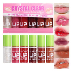 Bangfeng Crystal Clear Lip Oil bottle shown for long-lasting shine and hydration.
