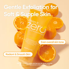 BANILA CO Clean it Zero Brightening Peeling Gel texture during application highlights gentle exfoliation.
