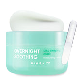 BANILA CO Overnight Soothing Cica Mask packaging highlighting calming night care