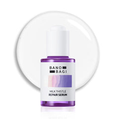 BANOBAGI Milk Thistle Repair Serum bottle provides lightweight hydration for calm skin