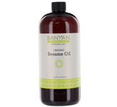 Banyan Botanicals sesame oil bottle for skin care and self-massage benefits.