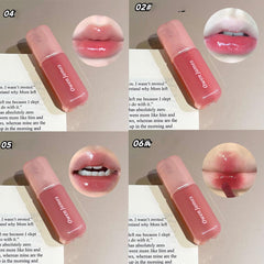 Baorder Korean lip glaze wand in use for smooth color glide