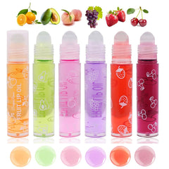 Baorder lip gloss peach flavor roll-on for shine and daily hydration