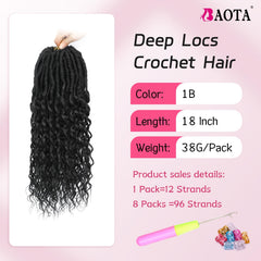 BAOTA Goddess Locs with curly ends show textured detailing for versatile styling.