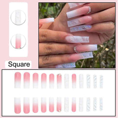 BAOYAALIN glitter rhinestones design nails add sparkle for special occasions.