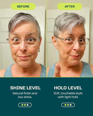 Barb Shop Barb Styling Cream dispensing cap demonstrates easy, small amounts.