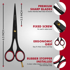 BarbaQo convex edge blades deliver smooth, clean cuts on dry or wet hair.
