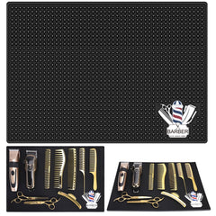 BARBERTOP Barber Mat for Clippers with non-slip surface keeps clippers secure during grooming