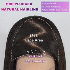 Barbique long straight highlights 26-inch wig with smooth fall