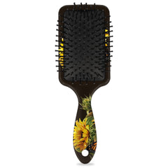 Bardic Sunflower Butterfly Hair Brush air-cushioned pad for gentle scalp massage