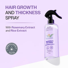 Bare Anatomy Rosemary Water Spray mist on hair demonstrating lightweight nourishment