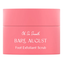 Bare August Foot Scrub exfoliation on heel and arch area.