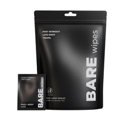 BARE Wipes 1 Pack bottle close-up showing convenient on-the-go refresh