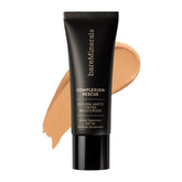 bareMinerals Complexion Rescue bottle closeup; matte tinted moisturizer in Cashew 3.5 for oil control.