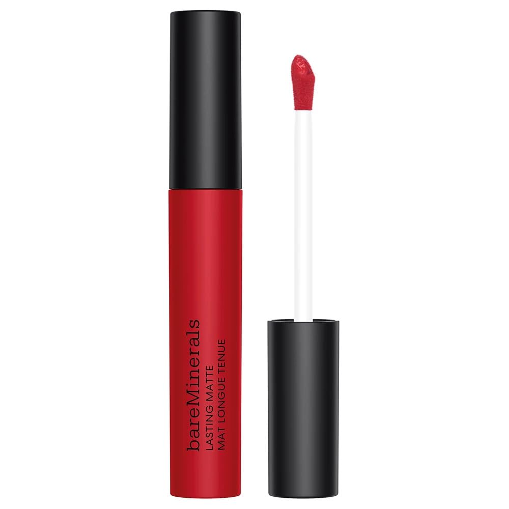 bareMinerals Mineralist lipstick wand application delivers precise, even color.