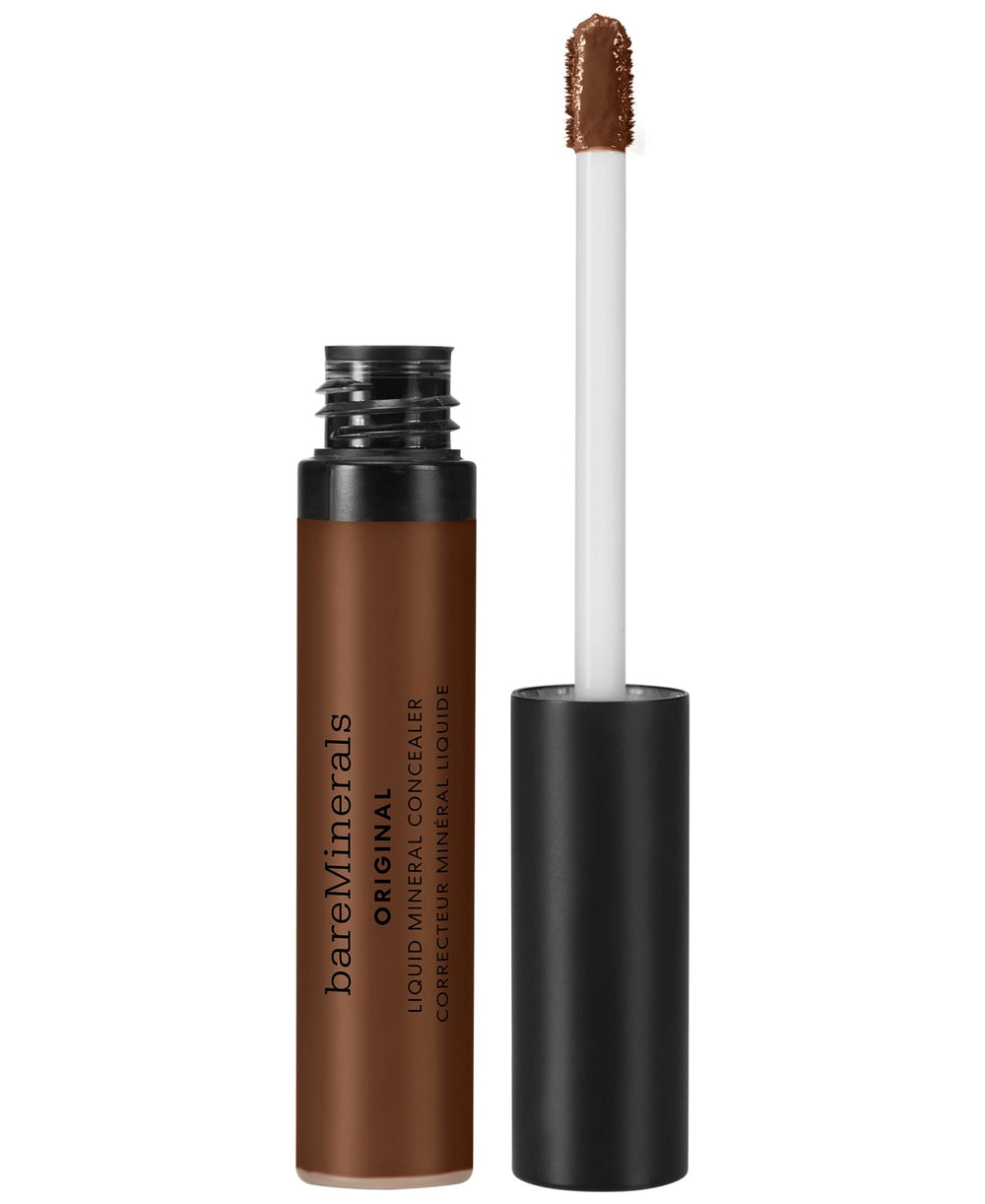bareMinerals Original Liquid Concealer bottle-pump delivers brightening coverage for dark circles.