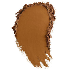 bareMinerals Original Matte Loose Foundation being applied with a brush for buildable coverage.