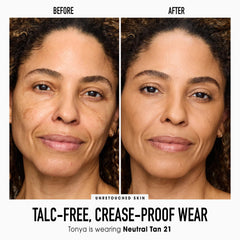 bareMinerals Original pressed powder showing buildable coverage for day-to-night looks