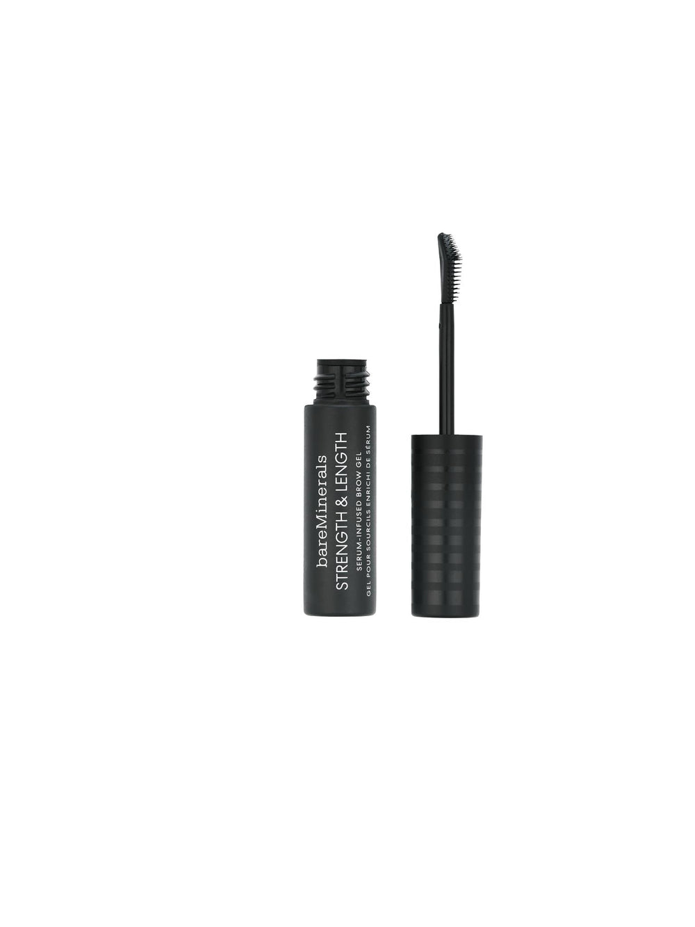 bareMinerals Strength & Length Brow Gel tube with angled applicator for precise definition