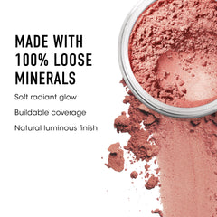 Close-up of Vintage Peach blended on skin for a seamless glow.