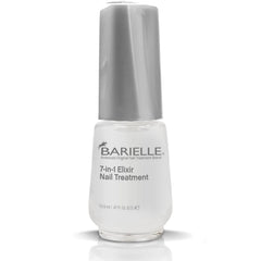 Barielle 7-In-1 Elixir Nail Treatment bottle pour showing hydration