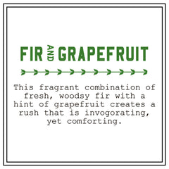 BARR-CO grapefruit-fir scent close-up evokes refreshing aroma