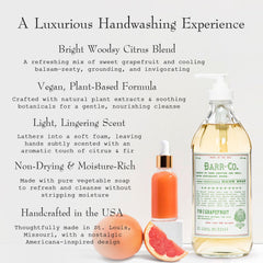 BARR-CO hand soap pump enables easy lather and quick rinse