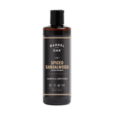 Barrel & Oak bottle pour for convenient 2-in-1 grooming.
